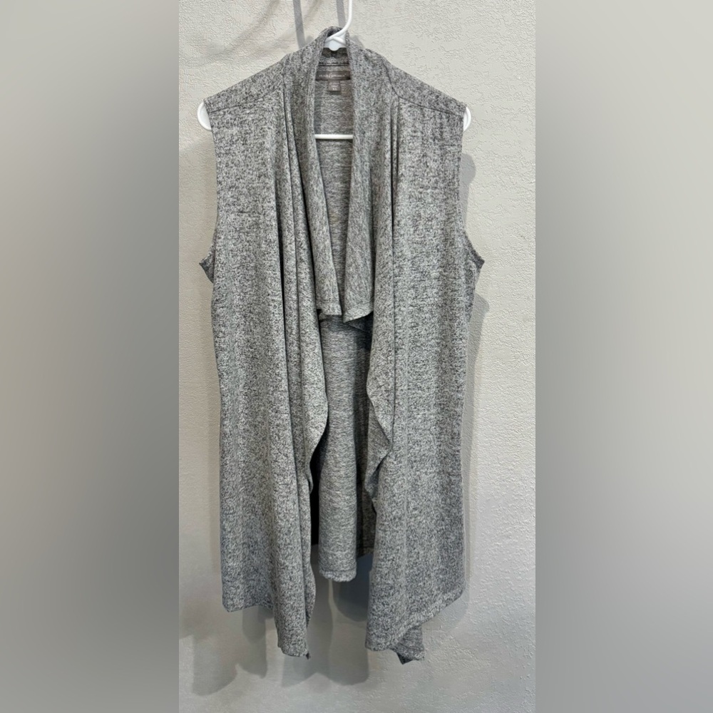 Gray Draped Knit Shrug